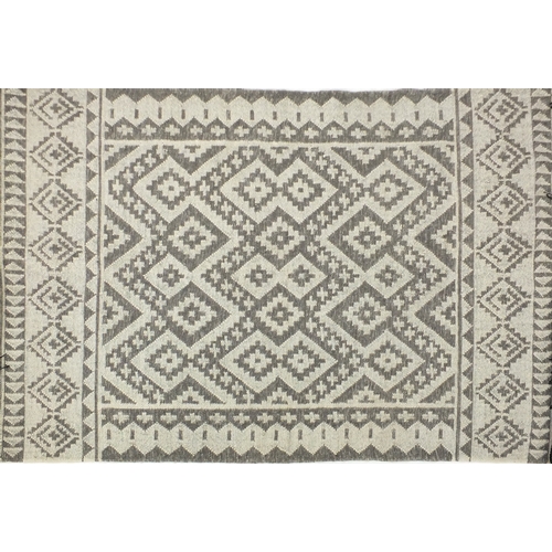 Rectangular John Lewis Grey Handmade Wool Rug 180cm X 120cm