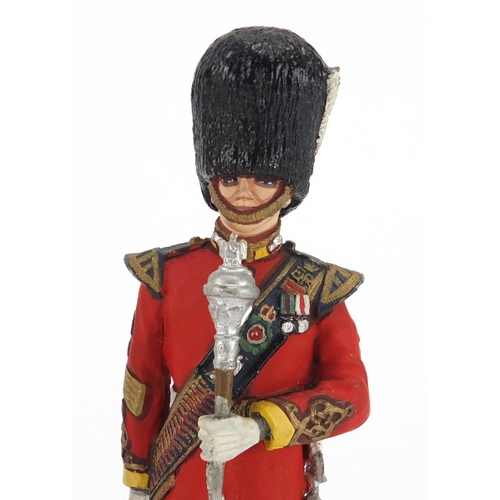 Charles STADDEN Toy Soldier Irish Guard et mascotte Studio 100 mm peint 