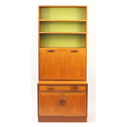 Vintage Teak G Plan Side Cabinet Fitted With Open Shelves Above A