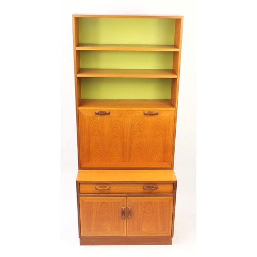 Vintage Teak G Plan Side Cabinet Fitted With Open Shelves Above A