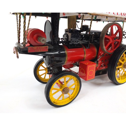 142 - Claydon's classic carousels steam engine, 54cm in length