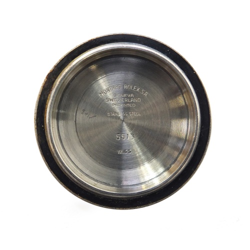 787 - Vintage gentleman's Rolex Oyster Perpetual Submariner wristwatch, REF 5513, serial number 1248857, 3... 
