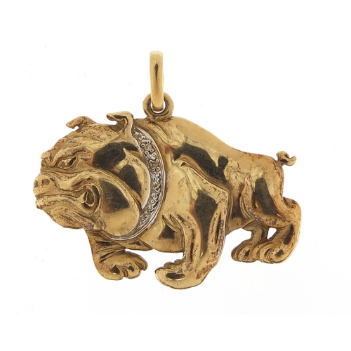 9ct gold bulldog