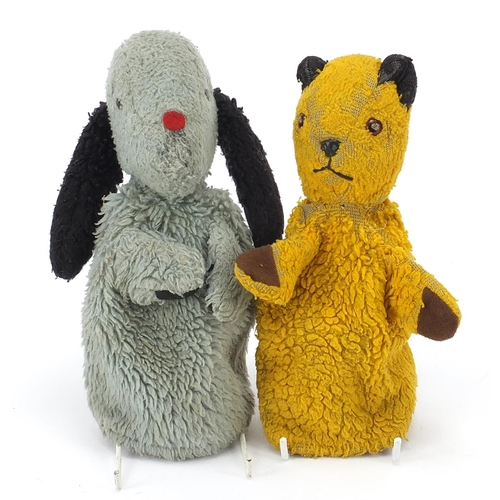 Two vintage Sooty & Sweep hand puppets by Chad Valley, Hygie... Barnebys