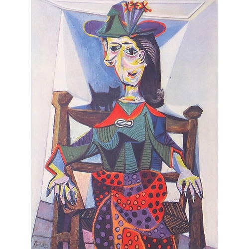 After Pablo Picasso La Femme Au Chat 1942 Heliogravure Br Barnebys