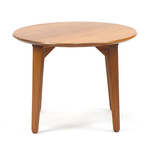1478 - Gordon Russell, circular teak occasional table, 46cm high x 61cm in diameter