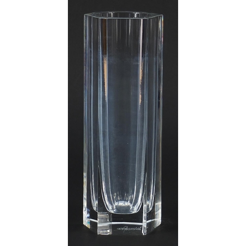 22 - Baccarat, French crystal vase, 20cm high