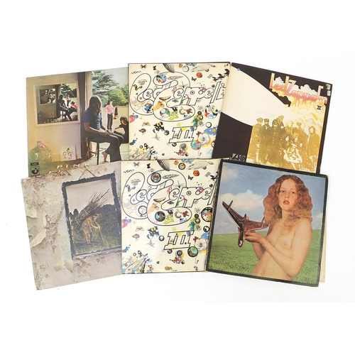 2003 - Led Zeppelin and Pink Floyd vinyl LP's including Led Zeppelin II, III and IV and Ummagumma