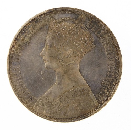 7 - Queen Victoria 1847 Gothic crown, 39mm in diameter, 27.8g