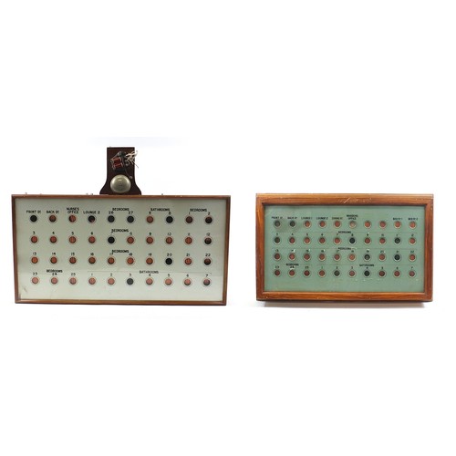 Two butler's and servants bell pull indicator boxes, the lar... | Barnebys