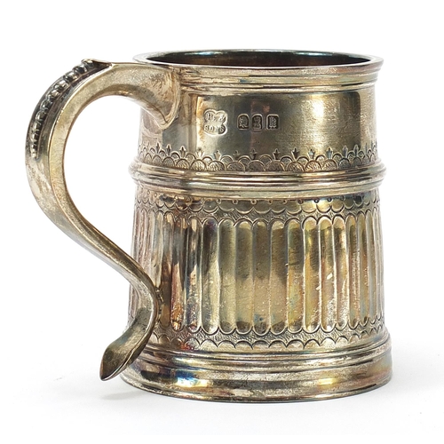 26 - Pearce & Sons, George V heavy silver tankard engraved Reproduction of antique tankard William and Ma... 