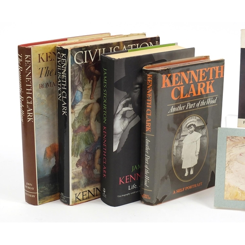 14 - Henry Moore and Kenneth Clark hardback books and ephemera including a Henry Moore autograph on paper... 
