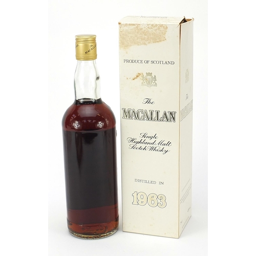 14 - Bottle of Macallan 1963 Special Edition whiskey with box