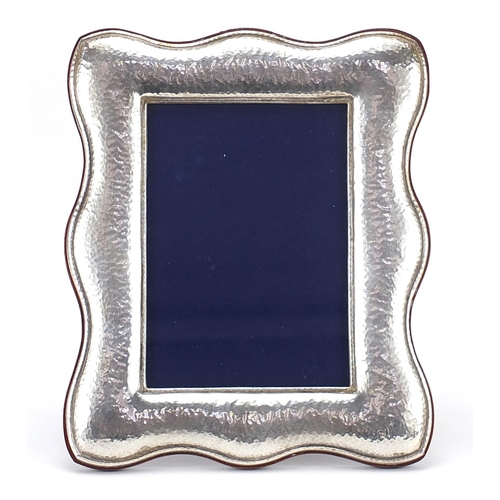 10 - Large 950 silver easel photo frame, 28cm x 23cm