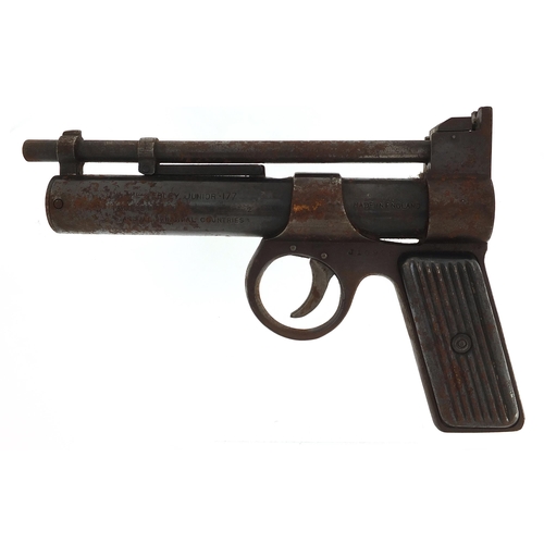 54 - Vintage Webley Junior .177 air pistol by Webley & Scott impressed J10922