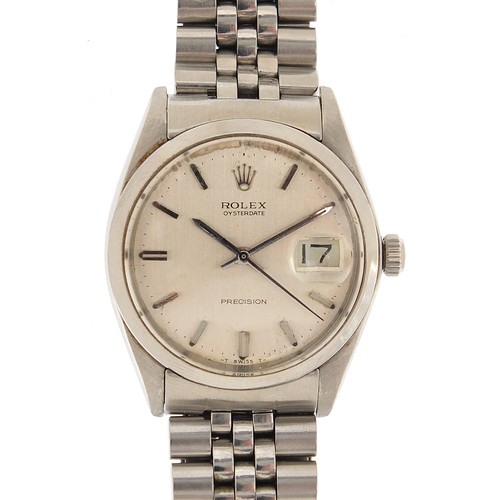 10 - Rolex, gentleman's Oysterdate Precision automatic wristwatch with box, model 6694, serial number 265... 