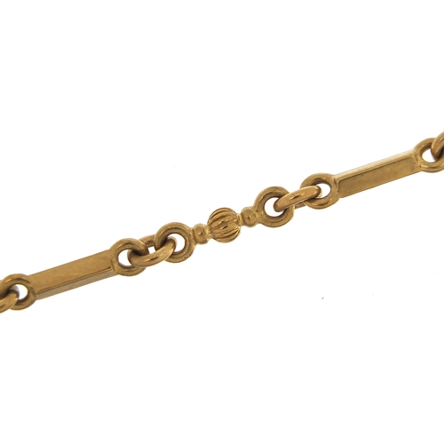 17 - 9ct gold fancy link bracelet, 18.5cm in length, 10.4g - this lot is sold without buyer’s premium, th... 