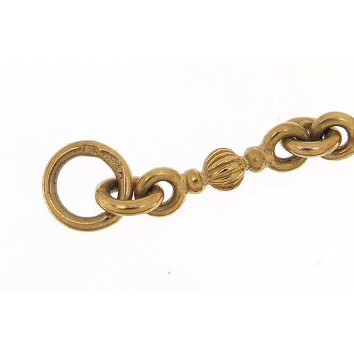 17 - 9ct gold fancy link bracelet, 18.5cm in length, 10.4g - this lot is sold without buyer’s premium, th... 