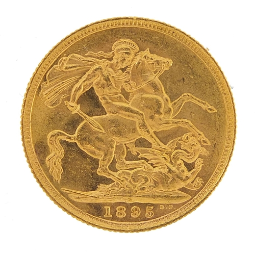 25 - Queen Victoria 1895 gold sovereign, Sydney mint - this lot is sold without buyer’s premium, the hamm... 