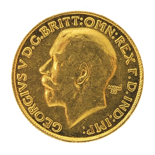 29 - George V 1918 gold sovereign, Melbourne mint - this lot is sold without buyer’s premium, the hammer ... 