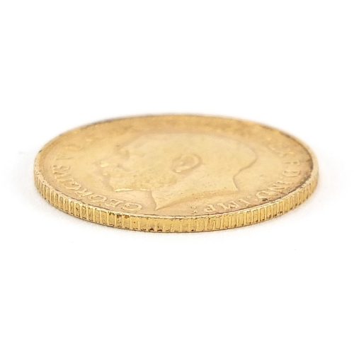 44 - George V 1913 gold half sovereign - this lot is sold without buyer’s premium, the hammer price is th... 