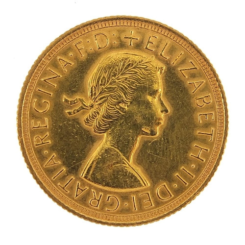 8 - Elizabeth II 1962 gold sovereign - this lot is sold without buyer’s premium, the hammer price is the... 
