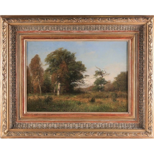 Wilhelm Schroeter (1849-1904), a rural landscape, oil on canvas, signed ...