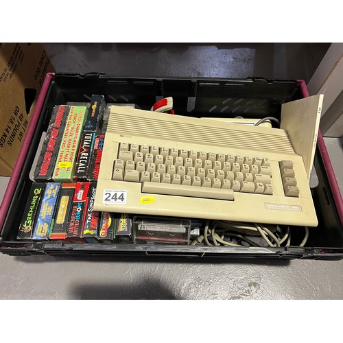 244 - Commodore 64 + games etc
