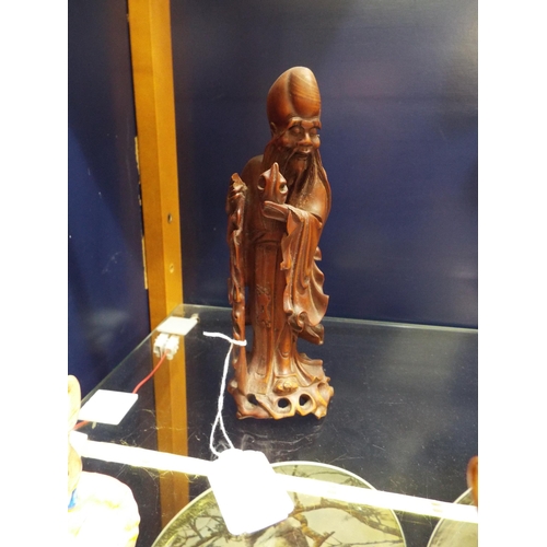 24 - A Boxwood carving of a 'Sage'