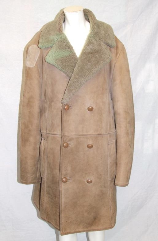 Mens Vintage Suede & Sheepskin Coat labelled West Country Sheepskins ...