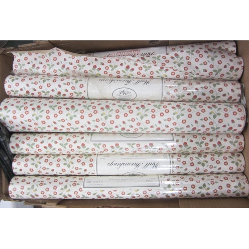 6 Rolls Of Laura Ashley Wallpaper Roll Of Matching Fabric