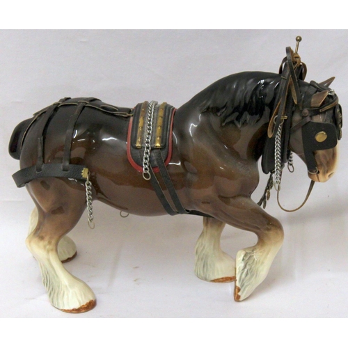 Large Sylvac Pottery Shire Horse approx. 10