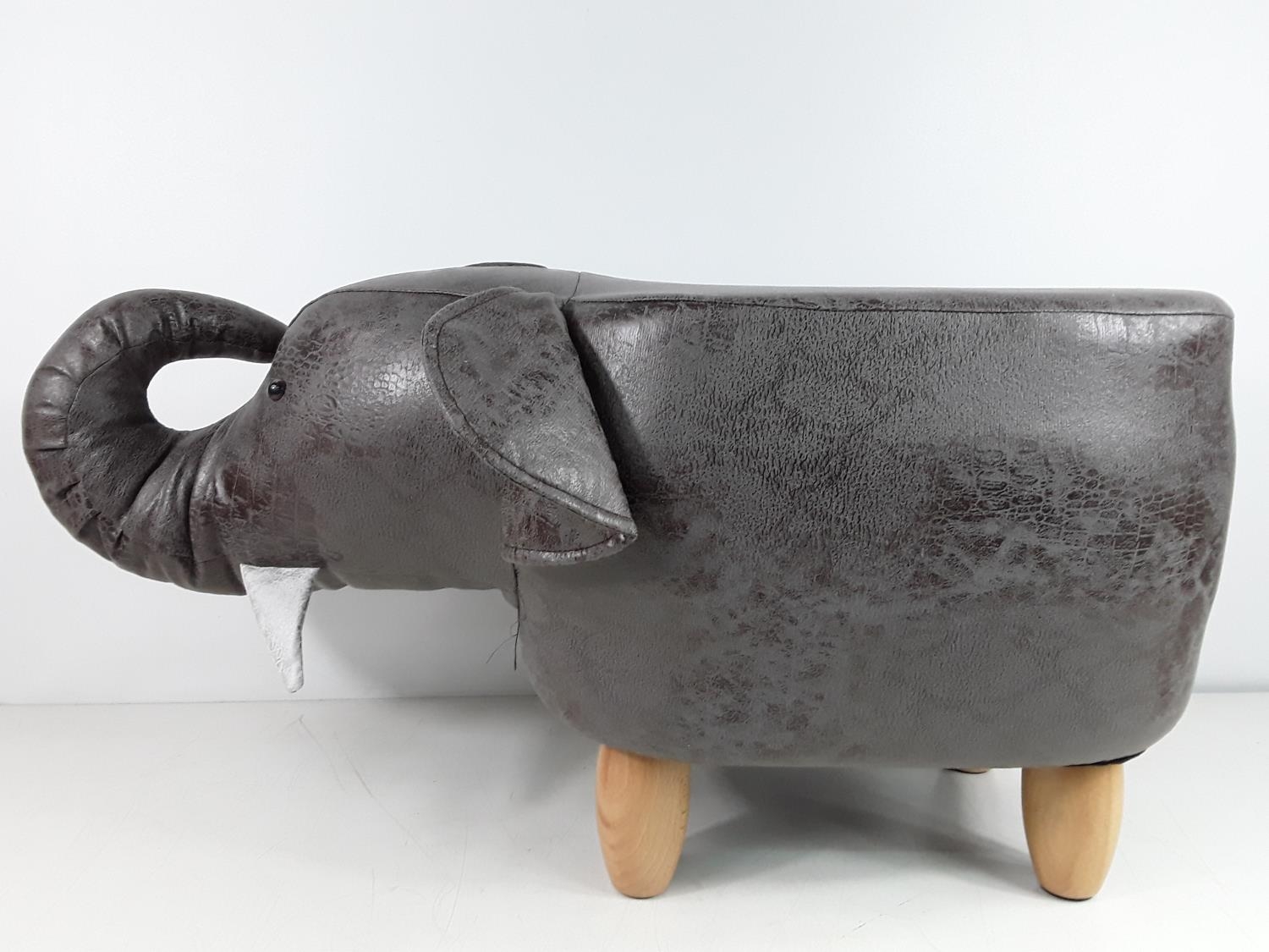 Elephant footstool