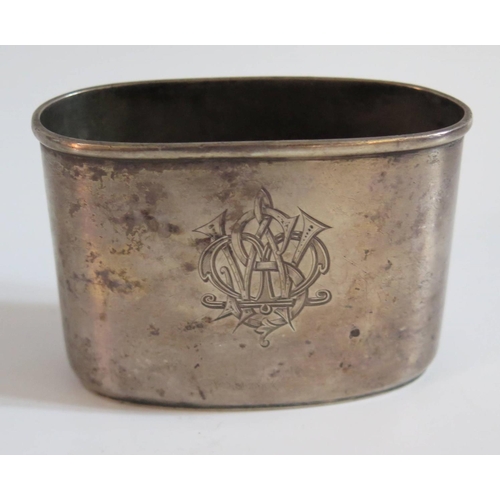 26 - A Victorian Silver Hip Flask Sleeve, 77g