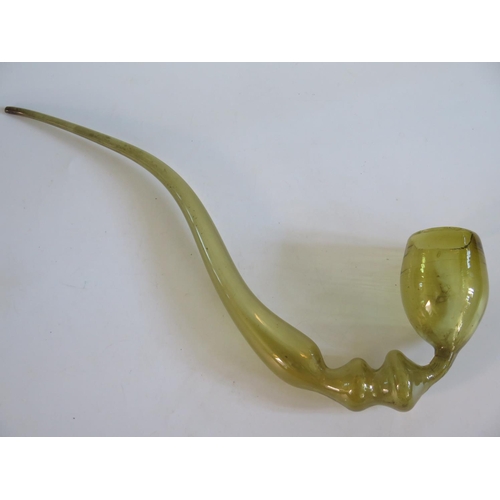 270 - A Victorian Nailsea Glass Pipe