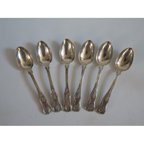 9 - A Set of Six Victorian Silver Teaspoons, Exeter 1850, Robert Williams, 179g