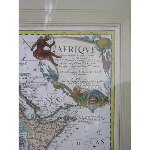 335 - CORONELLI, Vincenzo Maria. [Coronelli/Nolin map of Africa], Afrique selon les relations les plus nou... 