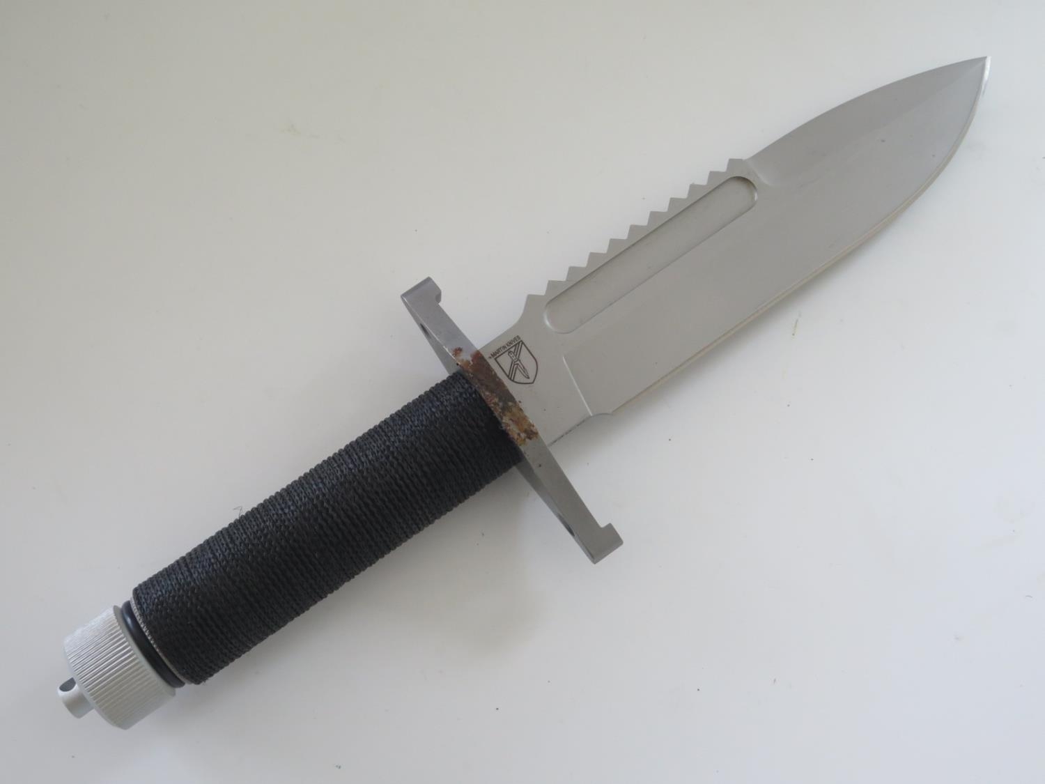 A Boker Apparo Knife, BK-02BO001 (area of rust to guard - see images