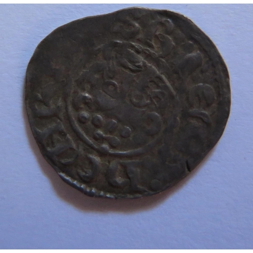483 - A King John Hammered Silver Short Cross Penny
