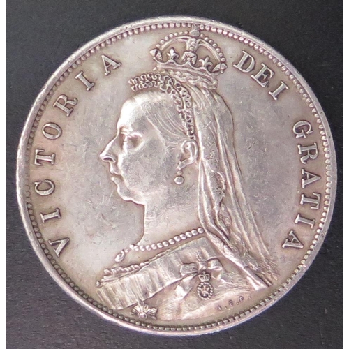 475 - A Queen Victoria Silver Half Crown 1887