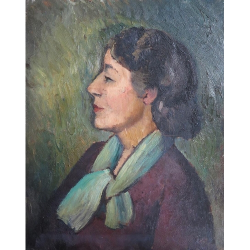 24 - Portrait of a Lady by Gwendolen R. Jackson (b.1919), Westminster Art School, Signed Verso, 61 x 51cm... 
