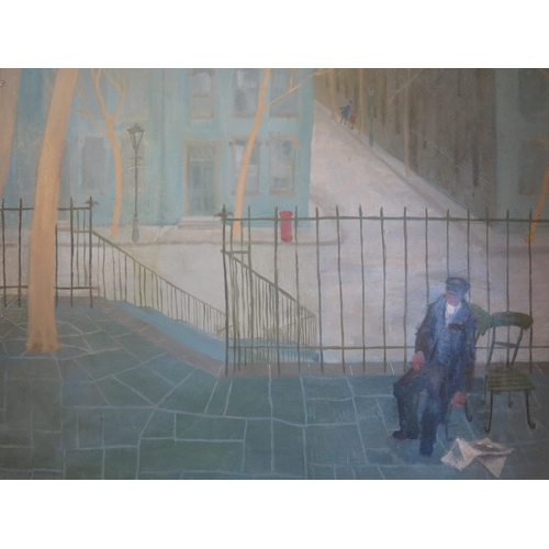 26 - Attr. Gwendolen R. Jackson (b.1919), Street scene, Oil on Canvas, 76 x 63cm

**TEL BID**