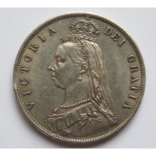 475 - A Queen Victoria Silver Half Crown 1887