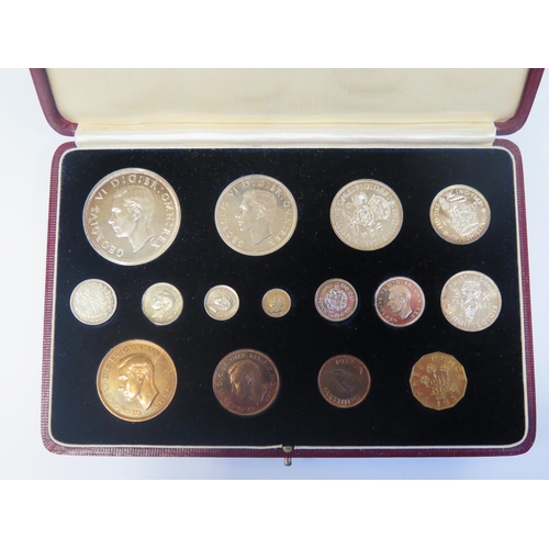 488 - A George V 1937 Cased Uncirculated Fifteen Coin Set
