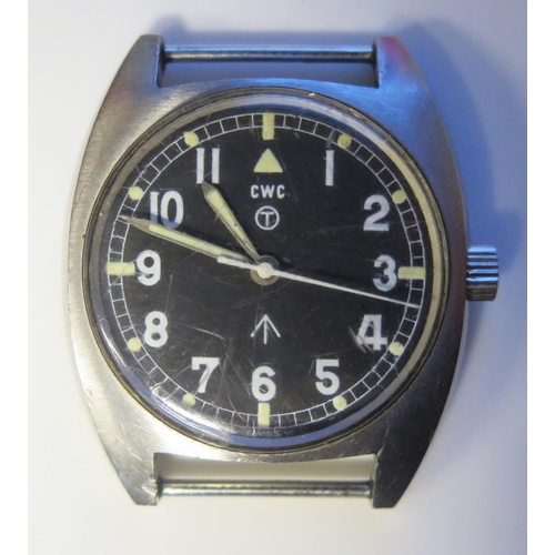 912 - A CWC Military Wristwatch, back stamped W10-6645-99 523-8290 2771/76. Overwound