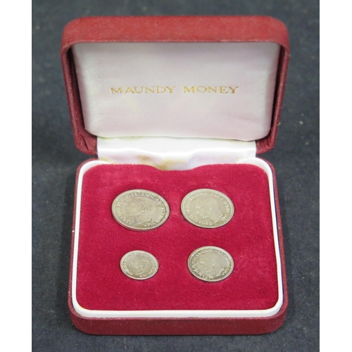 487 - A George VI 1937 Cased Maundy Money Set