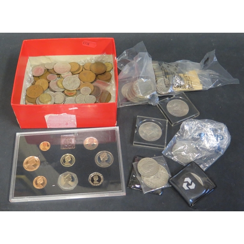 609 - A Selection of GB Coins including commemorative crowns and 1984 uncirculated coin set