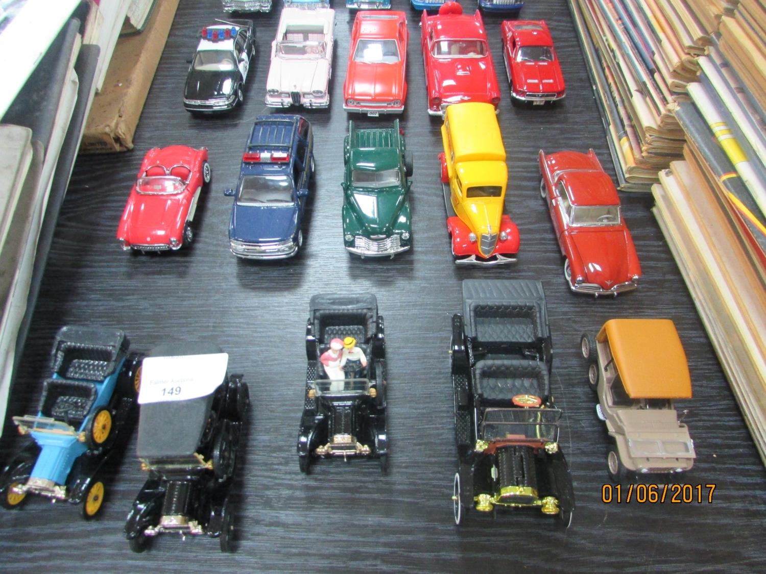 20 Die Cast model cars and trucks etc.