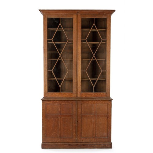 68 - AN OAK BOOKCASE, LATE 19TH/EARLY 20TH CENTURY