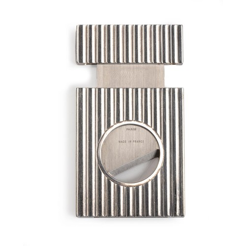 14 - A SILVER-PLATED CIGAR CUTTER, DUPONT, 1990s